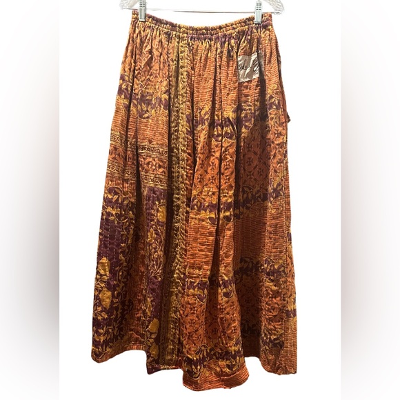 Jaded Gypsy OOAK Kantha Maxi Skirt, One Size Fits Most - Picture 5 of 6